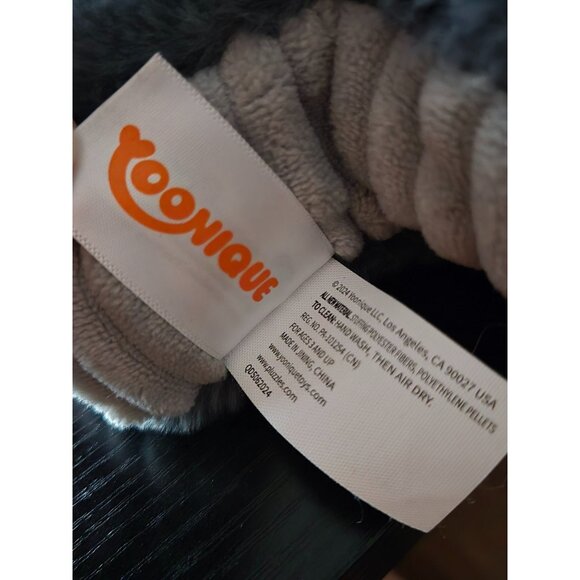 2024 Pluzzles Gray Dog Plush Stuffed Animal Puzzle Piece Yoonique - Picture 5 of 8